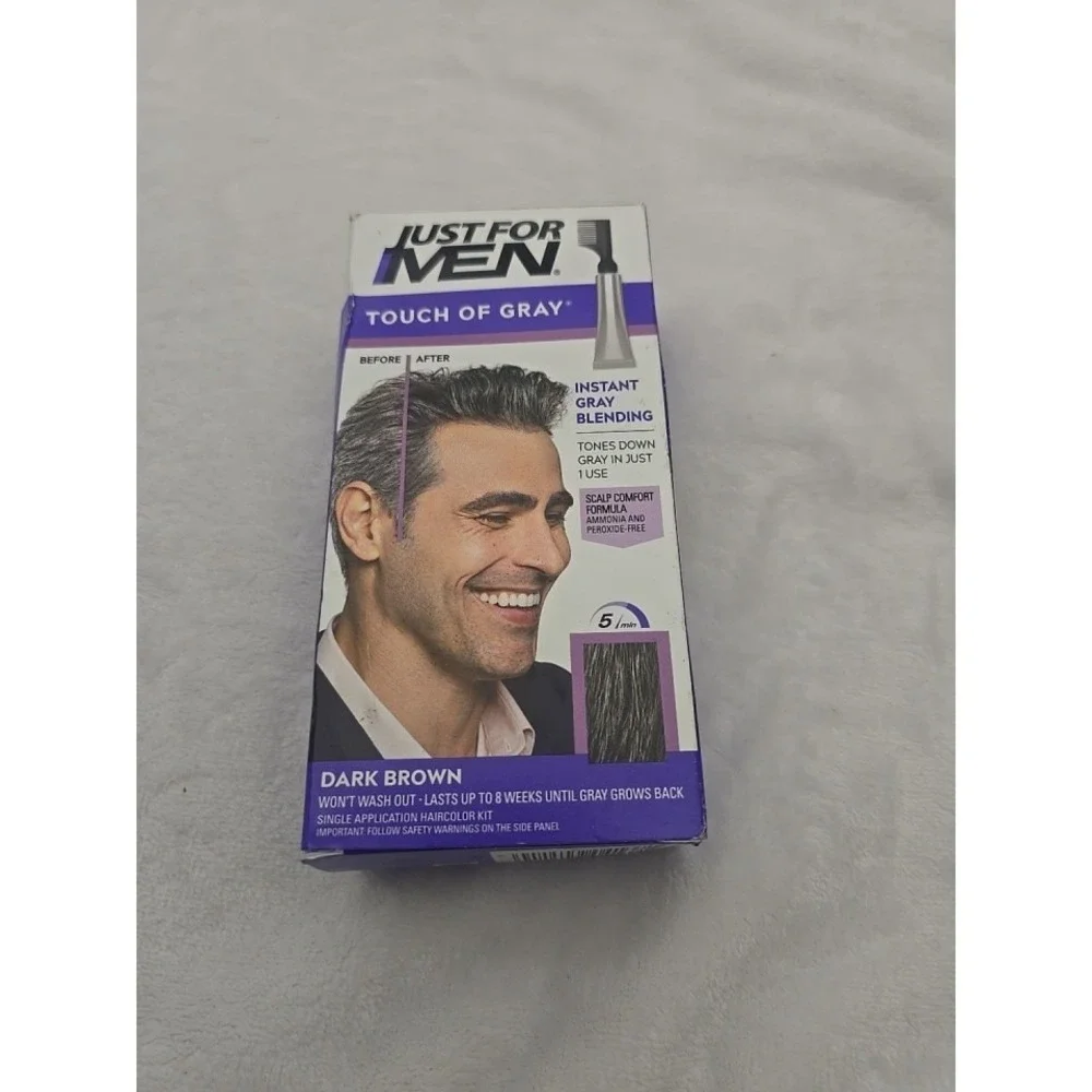 Just For Men Comb in Hair Color‎ T-45 Dark Brown Touch of Gray Coverage